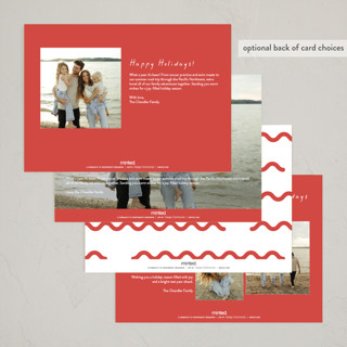 This is a candy cane new year photo cards with standard by Blustery August called party squiggle printing on recycled smooth signature in standard