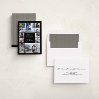 This is a raven new year photo cards with standard by Olivia Raufman called our adventures printing on recycled smooth signature in standard