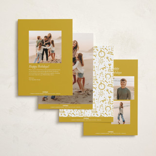 This is a golden new year photo cards with standard by Erika Firm called what a twelve months (year!) printing on recycled smooth signature in standard