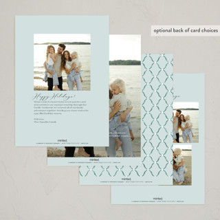 This is a ice new year photo cards with standard by Paper Sun Studio called vintage christmas printing on recycled smooth signature in standard