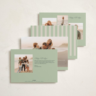 This is a mint new year photo cards with standard by Ellen Schlegelmilch called stars & stripes printing on recycled smooth signature in standard