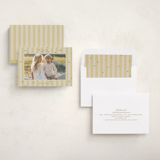 This is a butter new year photo cards with standard by Ellen Schlegelmilch called stars & stripes printing on recycled smooth signature in standard