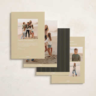 This is a retro new year photo cards with standard by Pixel and Hank called characteristic printing on recycled smooth signature in standard