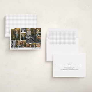 This is a snow new year photo cards with standard by Meggy Masters called photomontage printing on recycled smooth signature in standard