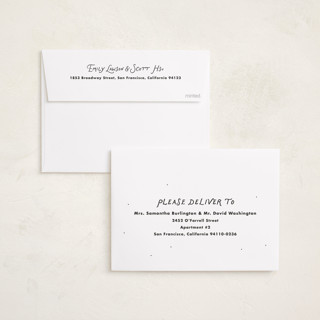 This is a penguin new year photo cards with standard by Lea Delaveris called handwritten happy printing on recycled smooth signature in standard