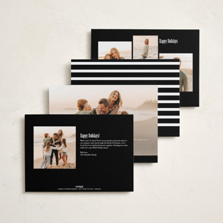 This is a midnight new year photo cards with standard by Alethea and Ruth called slideshow lineup printing on recycled smooth signature in standard