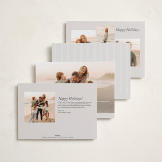 This is a fog new year photo cards with standard by Brianne Larsen called surround printing on recycled smooth signature in standard