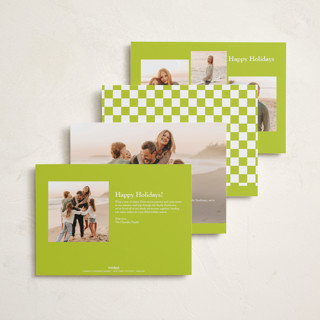 This is a lime new year photo cards with standard by Baumbirdy called bold newyear printing on recycled smooth signature in standard