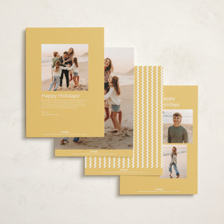 This is a sunshine new year photo cards with standard by Robert and Stella called pretty please printing on recycled smooth signature in standard