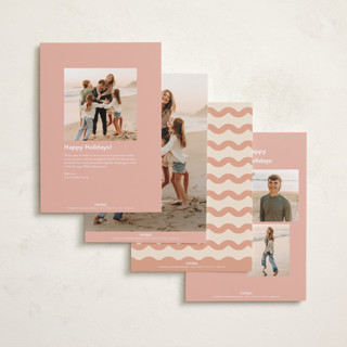This is a cider new year photo cards with standard by Creo Study called squiggle overlay printing on recycled smooth signature in standard