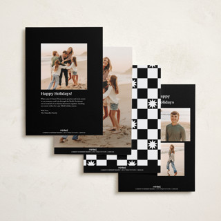 This is a coal new year photo cards with standard by Jackie Crawford called good vibes in 25 printing on recycled smooth signature in standard