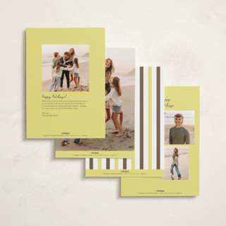 This is a limon new year photo cards with standard by Megan Davis called adios printing on recycled smooth signature in standard