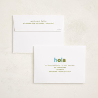 This is a cactus new year photo cards with standard by Megan Davis called adios printing on recycled smooth signature in standard