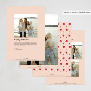 This is a candied grapefruit new year photo cards with standard by Megan Davis called meringue printing on recycled smooth signature in standard