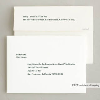 This is a evergreen new year photo cards with standard by Megan Davis called forgot printing on recycled smooth signature in standard