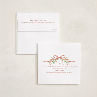 This is a cider holiday card ornaments with standard by Susan Zinader called first christmas wreath printing on recycled smooth signature in ornament