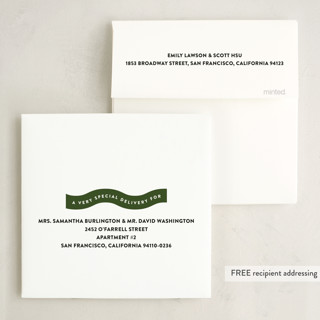 This is a pine holiday card ornaments with standard by Up Up Creative called bouncy printing on recycled smooth signature in ornament