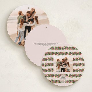 This is a blush holiday card ornaments with standard by Sherley Ferreira called christmas ornament printing on recycled smooth signature in ornament