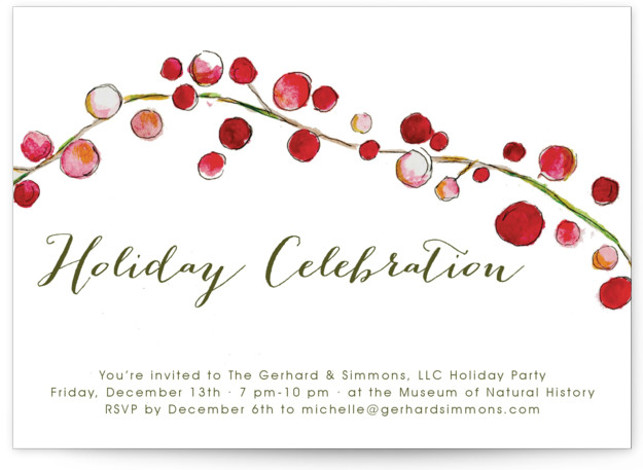 holiday party invitations minted