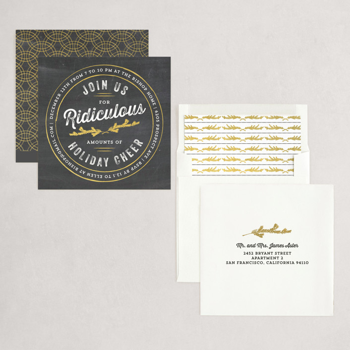 Join Us For Ridiculous Cheer Holiday Party Invitations by Kaydi