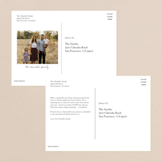 This is a poinsettia christmas postcards with standard by Ana Sharpe called brightest wishes printing on signature in postcard