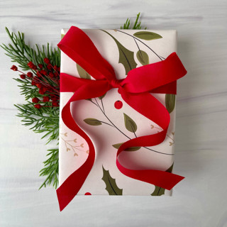 This is a red holiday decorations by Honey Silks Co called red 3/4" x 15 ft holiday ribbon in standard