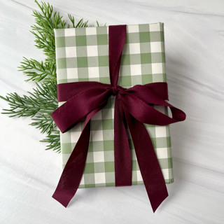 This is a purple holiday decorations by Honey Silks Co called sugar plum 3/4" x 15 ft holiday ribbon in standard