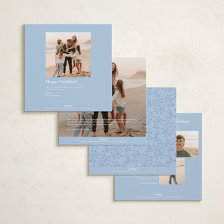 This is a frosted foil pressed holiday cards with foil pressed by Tamara Hilje called laurel printing on recycled smooth signature in square