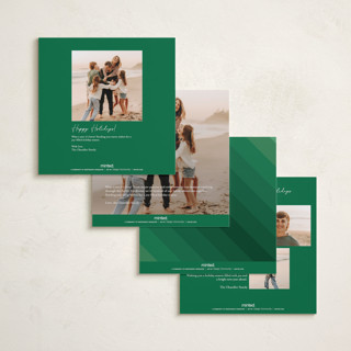 This is a cedar foil pressed holiday cards with foil pressed by Kamala Nahas called merry slide printing on recycled smooth signature in square