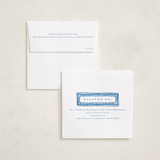 This is a frost foil pressed holiday cards with foil pressed by Anastasia Makarova called dots and snowflakes printing on recycled smooth signature in square