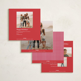 This is a apples foil pressed holiday cards with foil pressed by Tamara Hilje called allegro printing on recycled smooth signature in square