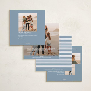 This is a pool foil pressed holiday cards with foil pressed by Annie Shapiro called spirit printing on recycled smooth signature in square