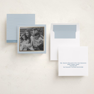 This is a pool foil pressed holiday cards with foil pressed by Annie Shapiro called spirit printing on recycled smooth signature in square