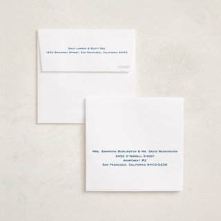 This is a pool foil pressed holiday cards with foil pressed by Annie Shapiro called spirit printing on recycled smooth signature in square