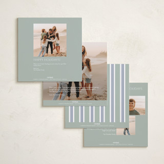 This is a wintermint foil pressed holiday cards with foil pressed by Yuliya Evseeva called holiday rhythm printing on recycled smooth signature in square