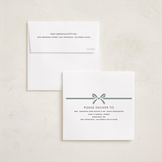 This is a wintermint foil pressed holiday cards with foil pressed by Yuliya Evseeva called holiday rhythm printing on recycled smooth signature in square