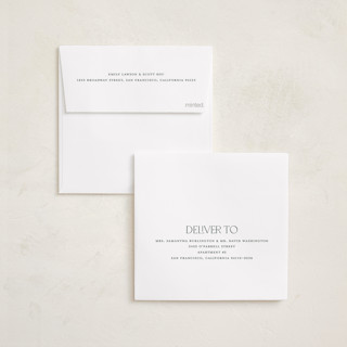 This is a fir foil pressed holiday cards with foil pressed by Pink House Press called equilateral printing on recycled smooth signature in square