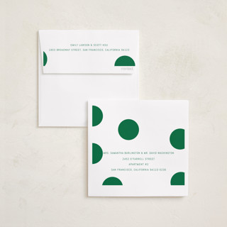 This is a elf shoes foil pressed holiday cards with foil pressed by Blustery August called pompom printing on recycled smooth signature in square