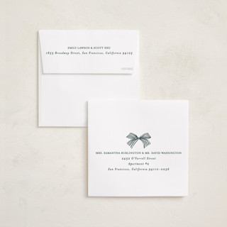 This is a night foil pressed holiday cards with foil pressed by Brooke Chandler called square present printing on recycled smooth signature in square