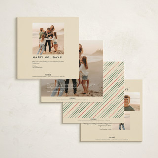 This is a pine foil pressed holiday cards with foil pressed by Pati Cascino called lia printing on signature in square