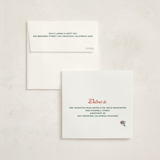 This is a pine foil pressed holiday cards with foil pressed by Pati Cascino called lia printing on signature in square