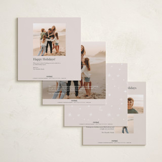 This is a clay foil pressed holiday cards with foil pressed by Kartika Paramita called popz border printing on recycled smooth signature in square