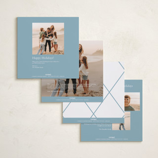 This is a frost foil pressed holiday cards with foil pressed by Angela Thompson called gilded type printing on recycled smooth signature in square