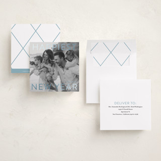 This is a frost foil pressed holiday cards with foil pressed by Angela Thompson called gilded type printing on recycled smooth signature in square