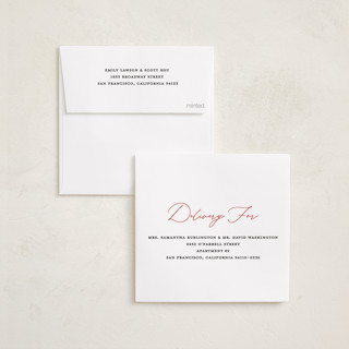 This is a snow foil pressed holiday cards with foil pressed by Susan Zinader called a simple script printing on recycled smooth signature in square