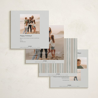 This is a winter holiday photo cards with standard by Kelly Williams called lasting memories printing on recycled smooth signature in square