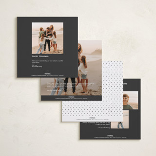 This is a snow holiday photo cards with standard by JoAnn Jinks called balance center printing on recycled smooth signature in square