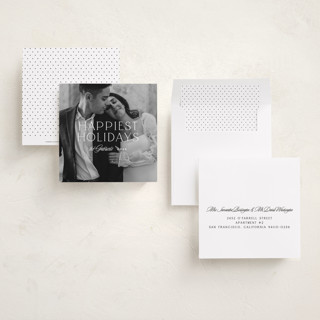 This is a snow holiday photo cards with standard by JoAnn Jinks called balance center printing on recycled smooth signature in square