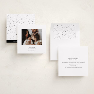 This is a coal holiday photo cards with standard by Blustery August called brandy butter printing on recycled smooth signature in square