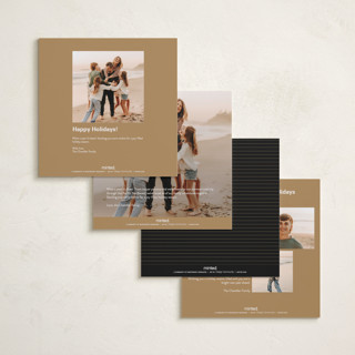 This is a midnight holiday photo cards with standard by Bethan called kodak printing on recycled smooth signature in square